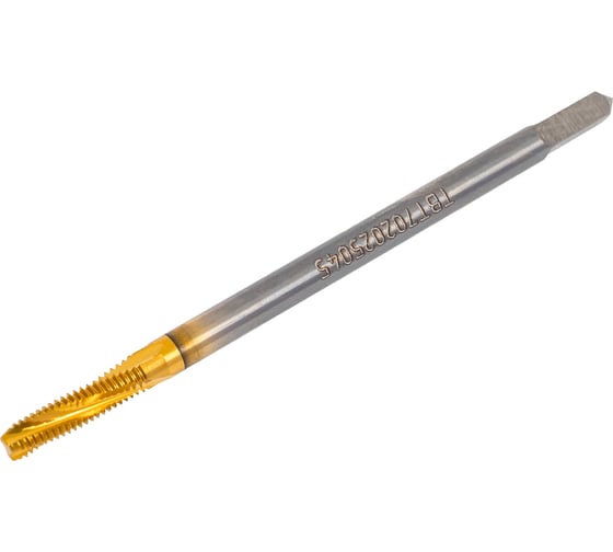 Метчик Beltools М2,5x0,45 машинный 6H К35С глухой TiN винтовой L=50мм DIN371 TBT702025045 ri.117.71