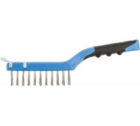 Проволочная щетка из нержавеющей стали со скребком HOEGERT TECHNIK 4x11 HT3B639