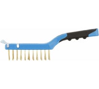 Щетка из латунной проволоки со скребком HOEGERT TECHNIK 4x11 HT3B642