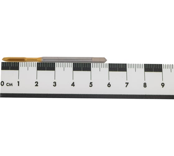Метчик New Century M3x0.5, Alpha-TAP, DIN371, HSS (M2), со спиральной подточкой, покрытие TiN T8814206