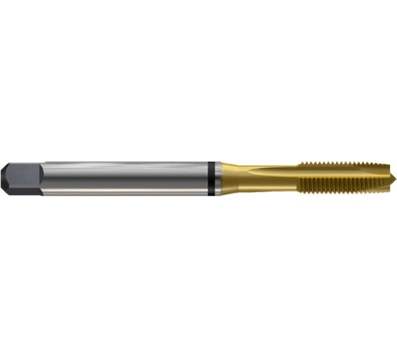 Метчик New Century M8x1.25, Alpha-TAP, DIN371, HSS (M2), со спиральной подточкой, покрытие TiN T8814366