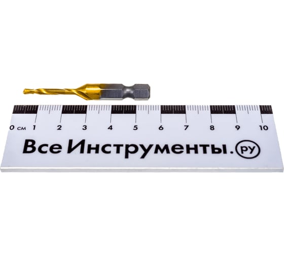 Сверло-метчик (М3х0.5х54 мм; HSS-TiN) SKRAB 33823