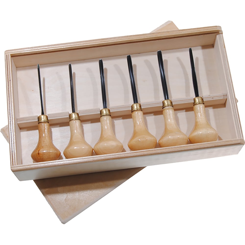 Набор стамесок для резьбы по дереву ТАТЬЯНКА линогравюра, 6 шт 00470 ...