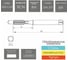 Метчик с прямой канавкой, сквозной РОСИНСТРУМЕНТ М2,0x0,4 HSS-Co5 TiCN DIN371 76924 3