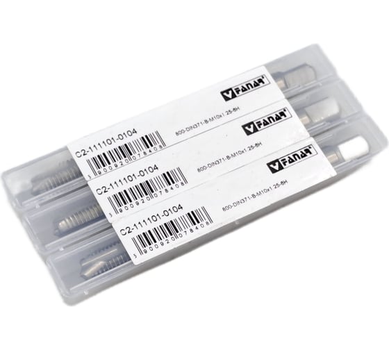 Машинный метчик FANAR М 10 х 1,25 HSSE 6H DIN 371-B 800/C2-111101-0104/ 037037