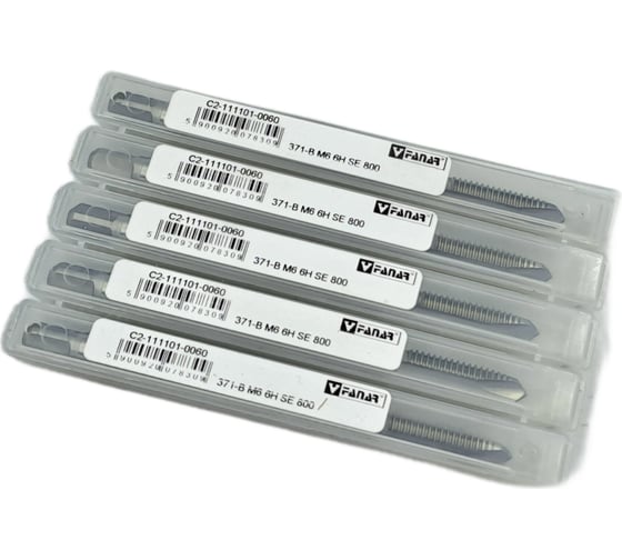 Машинный метчик FANAR М 6 х 1,0 HSSE 6H DIN 371-B 800/C2-111101-0060/ 037030