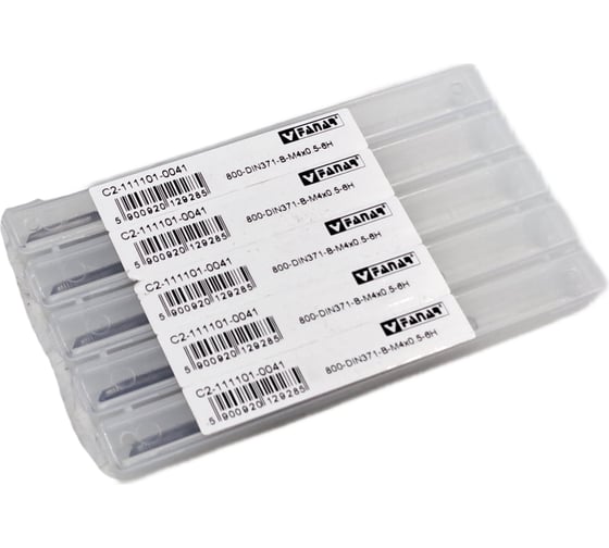 Машинный метчик FANAR М 4 х 0,5 HSSE 6H DIN 371-B 800/C2-111101-0041/ 037026