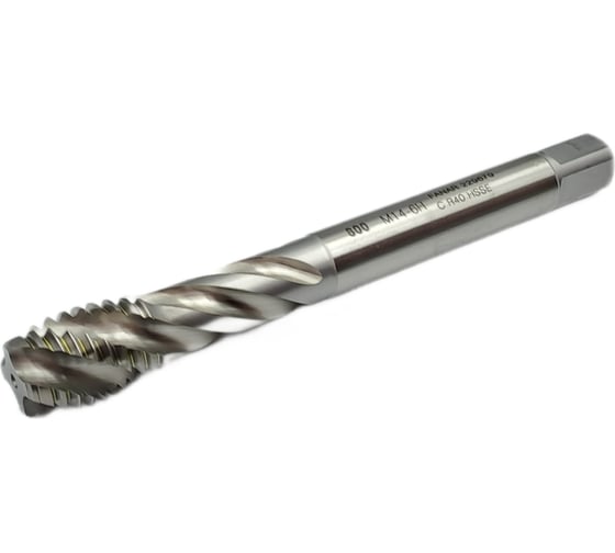 Машинный метчик FANAR М 14 х 2,0 HSSE 6H R40 DIN 376-C 800 с винт канав/D2-511101-0140/ 037094