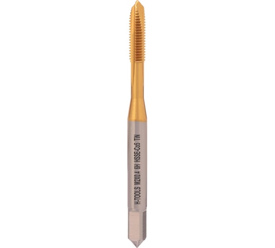 Метчик машинный H-Tools М 2 шаг 0.4мм DIN371 HSSE-TiN 6h 113X01-C4-0020
