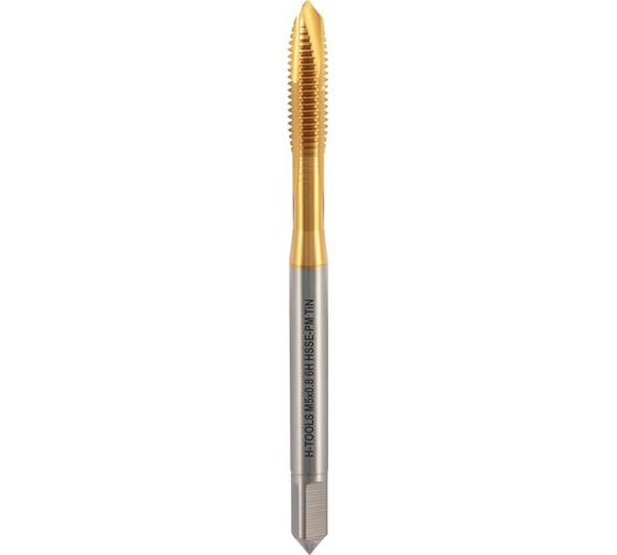Метчик машинный H-Tools М5 шаг 0.8мм DIN371 HSSEPM-TiN 6h 30033THT