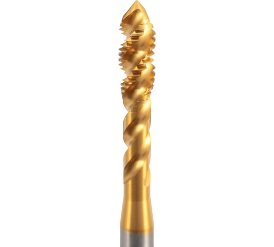 Метчик машинный спиральный H-Tools М5 шаг 0.8мм DIN371 HSSEPM-TiN 6h 30133THT