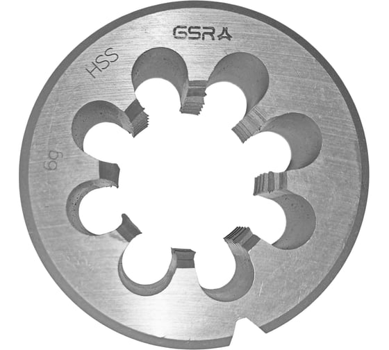 Плашка круглая GSR М39 метрическая резьба HSSG DIN EN 22568 (DIN 223) B 6g B00402360