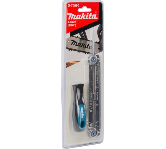 Напильник Makita 4.8 мм, с рукояткой и шаблоном D-70960