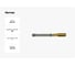 Метчик New Century M6x1.0, , Alpha-TAP, DIN371, HSS (M2), со спиральной подточкой, покрытие TiN T8814316 3