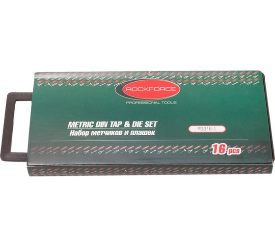 Набор метчиков и плашек Rockforce метрический 16 предметов RF-PD016-1(10465)