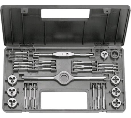 Резьбонарезной набор Bucovice Tools M0-II, 31 предмет, М2,5-М7, в пласт кейсе 310070