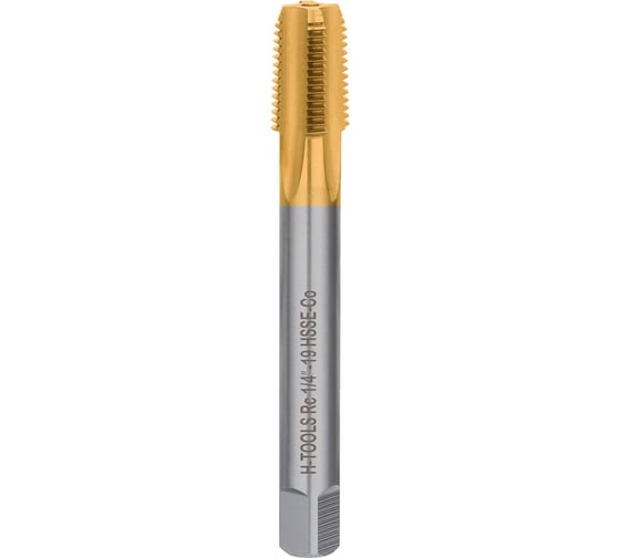 Метчик машинный конический H-Tools Rc 1/4 - 19 HSSE-TiN 73406EHT 1