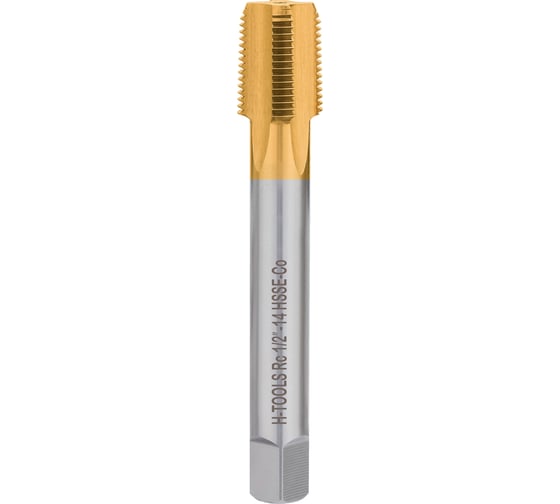 Метчик машинный конический H-Tools Rc 1/2 - 14 HSSE-TiN 73410EHT