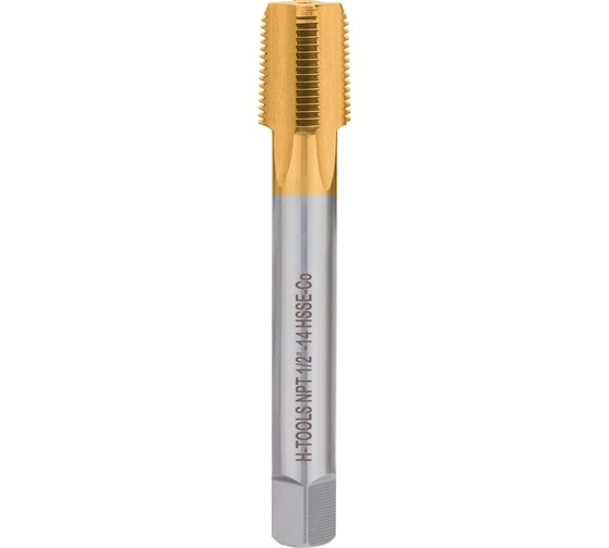 Метчик машинный конический H-Tools NPT 1/2 - 14 HSSE-TiN 73440EHT