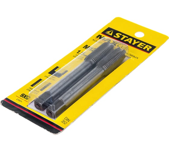 Комплект метчиков Stayer MASTER  сталь 9ХС М12х1.5 2 шт 28025-12-1.5-H2