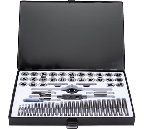 Набор метчиков и плашек Rockforce метрический и дюймовый 60 предметов RF-M060-3(10461)