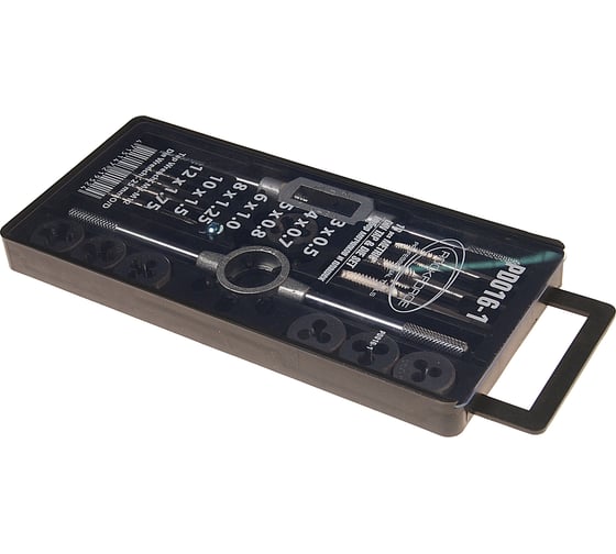 Набор метчиков и плашек Rockforce метрический 16 предметов RF-PD016-1(10465)