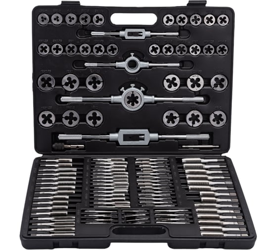 Набор метчиков и плашек Rockforce метрический, 110 предметов RF-B110-1(10453)