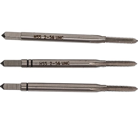 Комплект ручных метчиков Debever Machining Solutions UNC Nr. 2-56, HSS, DIN 351, ISO2 / 6H DB-350256