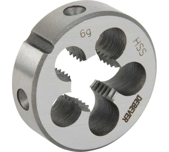 Плашка круглая Debever Machining Solutions М1,4×0,3, HSS, DIN 223, 6g DB-40014 1