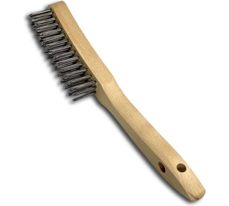 Щетка ручная Lessmann 3-х рядная, стальная 0,35 мм, 100030