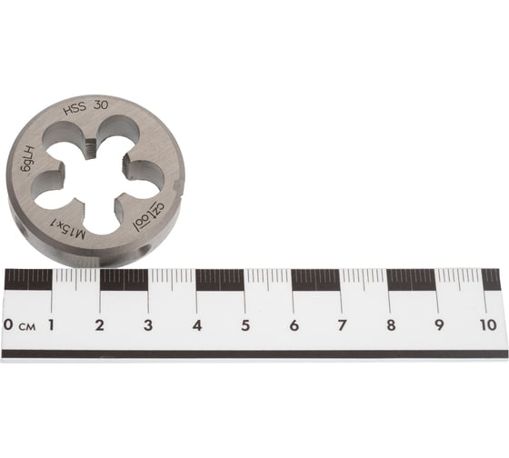 Плашка Bucovice Tools левая M15 Шаг 1.0 HSS 38x10мм 250152