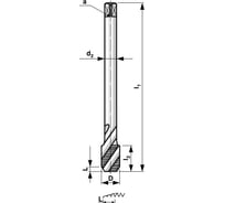 Машинный метчик Bucovice Tools М 6 Шаг 1.0 мм HSS DIN376 106060BT