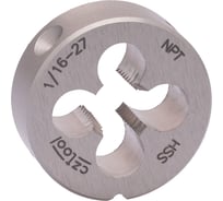 Плашка Bucovice Tools коническая NPT 1/16" -27 HSS 25x9мм 430116