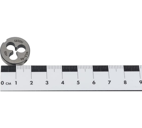 Плашка Bucovice Tools M 3.5 Шаг 0.6 HSS 20x5мм 240035