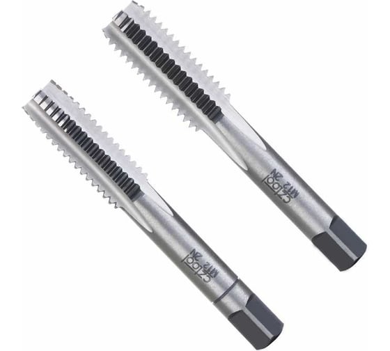Набор левых метчиков из 2-х шт Bucovice Tools М 7 Шаг 1.0 мм 115CrV3 120070 1