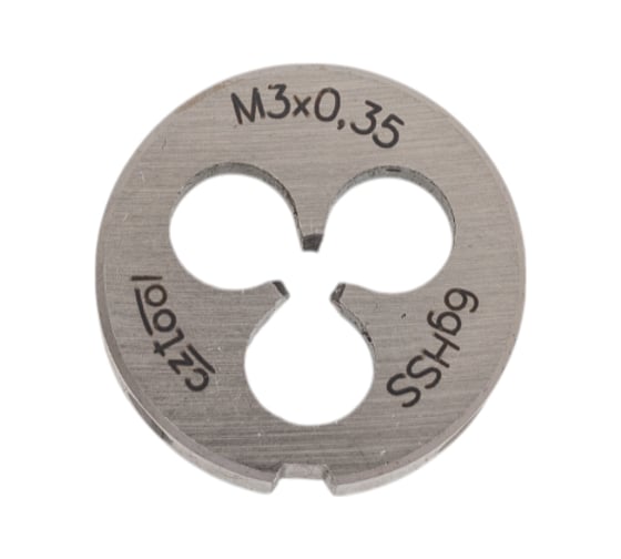 Плашка Bucovice Tools M 3 Шаг 0.35 HSS 20x5мм 240031