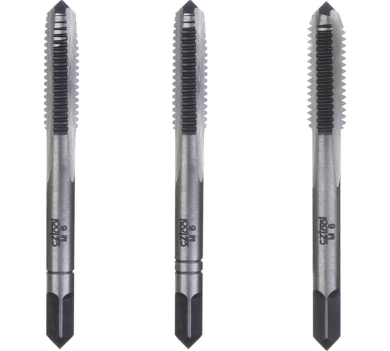 Набор метчиков из 3-х шт Bucovice Tools М 6 Шаг 1.0 мм 115CrV3 110 060