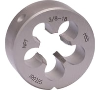 Плашка Bucovice Tools коническая NPT 3/8" -18 HSS 45x14мм 430380