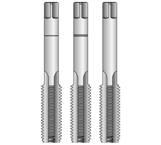 Набор метчиков из 3-х шт Bucovice Tools М 7 Шаг 1.0 мм HSS 140 070 1