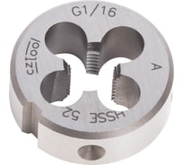 Трубная плашка Bucovice Tools G 1/16" -28 HSSE 25x9мм 292116