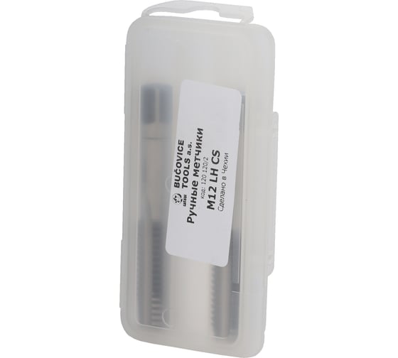Набор левых метчиков из 2-х шт Bucovice Tools М 12 Шаг 1.75 мм 115CrV3 120120
