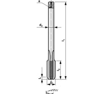 Метчик Bucovice Tools машинный М 7 Шаг 1.0 мм HSS DIN376 104070