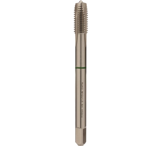 Машинный метчик Ruko М 10 Шаг 1.5 мм HSSE-Co5 232101E 1