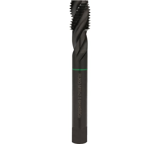 Машинный метчик Ruko М 16 Шаг 2.0 мм HSSE-VAP 233160VA