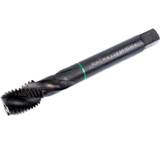 Машинный метчик Ruko М 16 Шаг 2.0 мм HSSE-VAP 233160VA