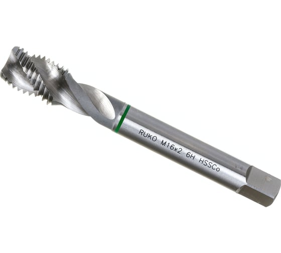 Машинный метчик Ruko М 16 Шаг 2.0 мм HSSE-Co5 233160E