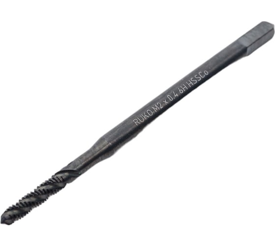 Машинный метчик Ruko М 2 Шаг 0.4 мм HSSE-VAP 234020VA