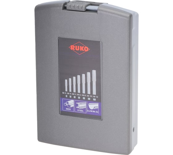 Набор метчиков Ruko М3-М12 мм HSSE-Co5 21пр 245001ERO