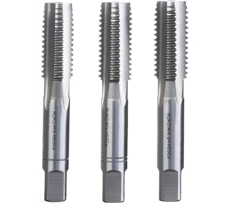 Набор метчиков Ruko из 3-х шт. М 14 Шаг 2.0 мм HSSE-Co5 230140E