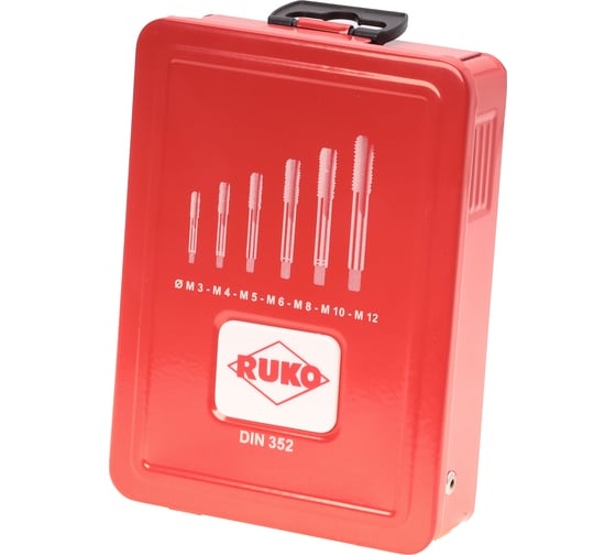 Набор метчиков Ruko М3-М12 мм HSS-G 21пр 245001
